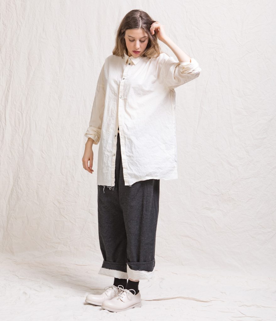 WRINKLED UNISEX COLLAR SHIRT – collection.albumdifamiglia