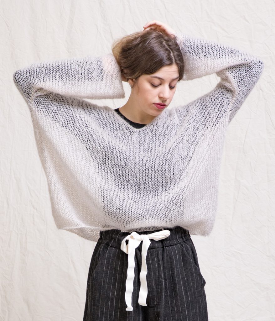 ALBUM DI FAMIGLIA ニットベスト 100%シルク ALBUM DI FAMIGLIA ニットベスト 100%シルク